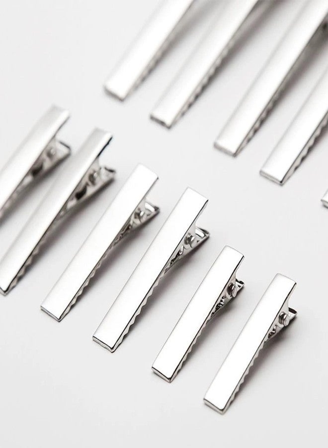 Cayway Metal Clips for Hair Pin Resin Silicone Molds DIY, Hair Clips, Hairpin for Epoxy Resin Hair Pin, 100 PCS in 3 Style, Silver - Image 4